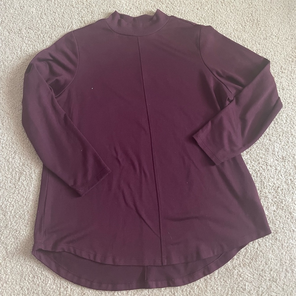 Mock neck sweater tunic